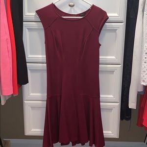 Ann Taylor dress burgundy 00